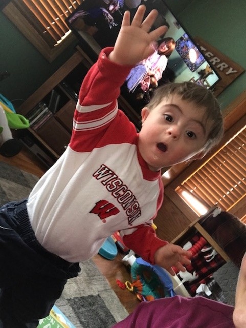 I started standing up in the middle of the floor