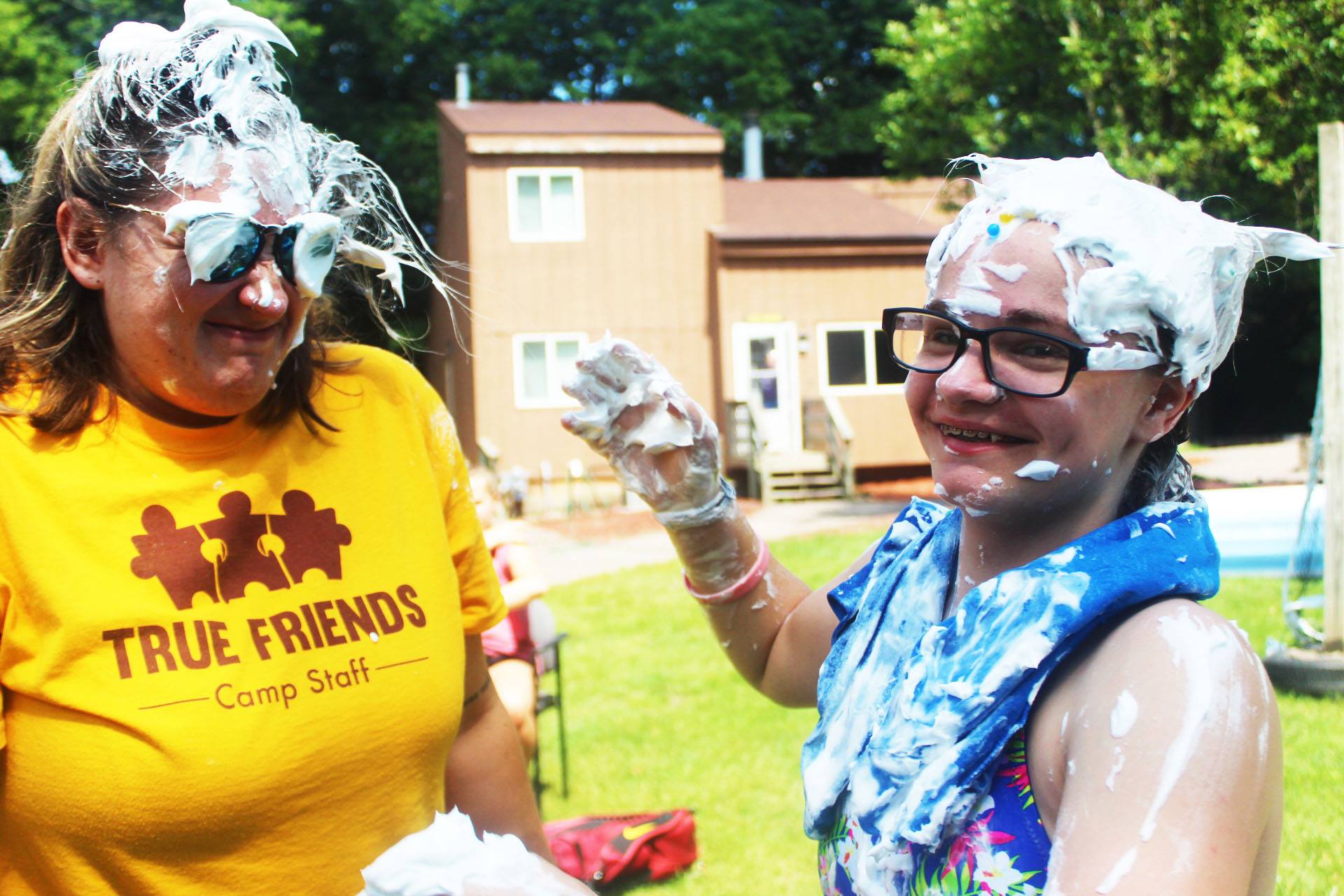 Shaving cream and water wars!