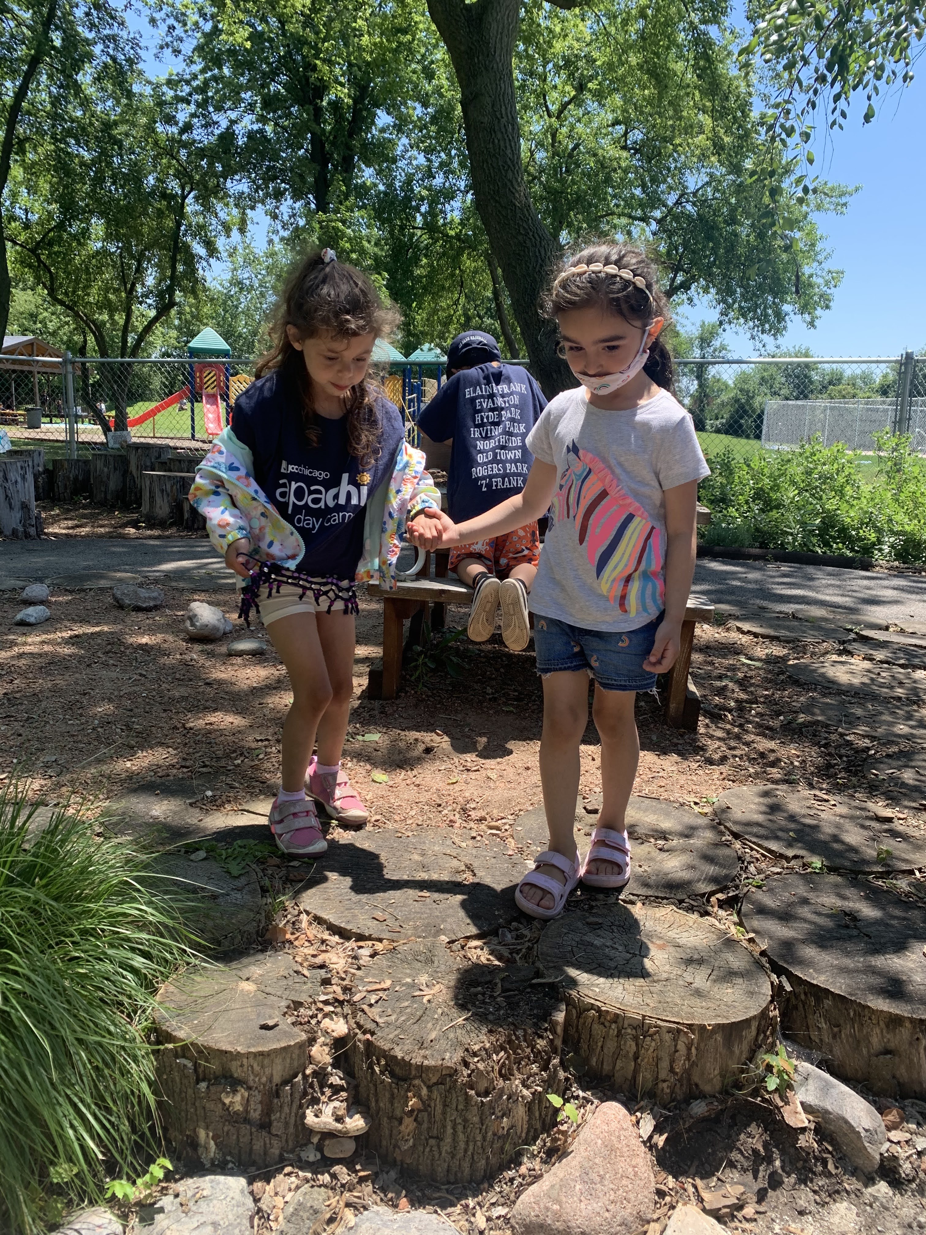 Getting a helping hand at Z Frank Apachi Day Camp, Summer 2021