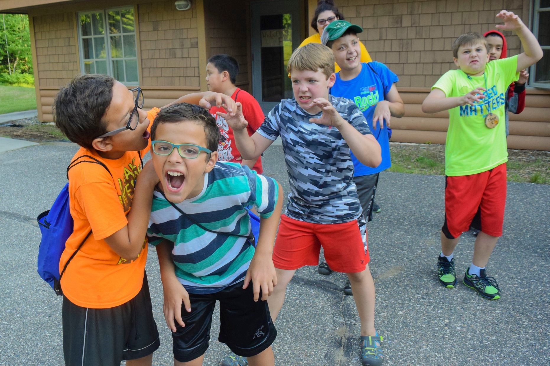 Having a dino-mite time being dinosaurs at Camp Eden Wood