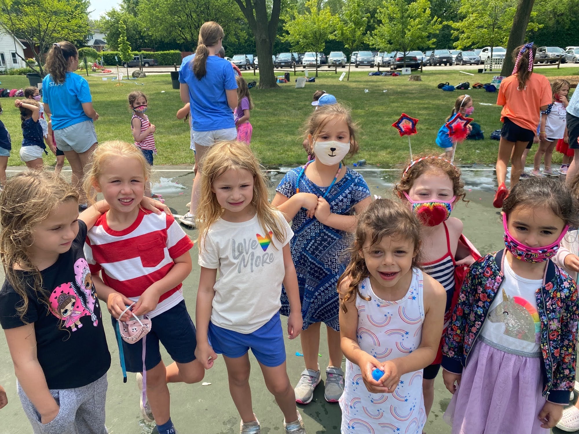 Maya's camp group at Z Frank Apachi Day Camp, Summer 2021