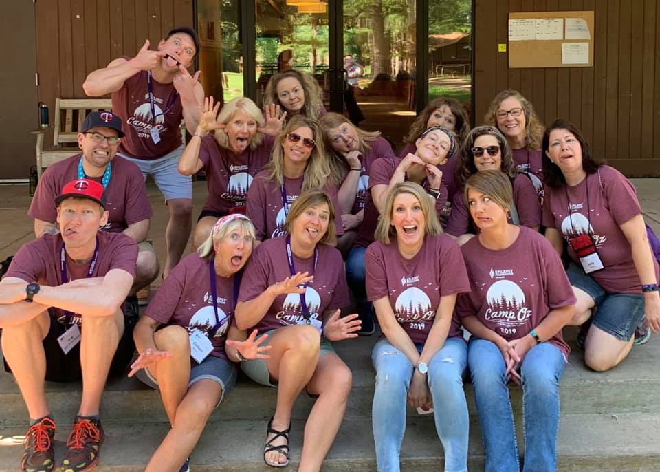 Camp Oz nurses who have become cherished friends.