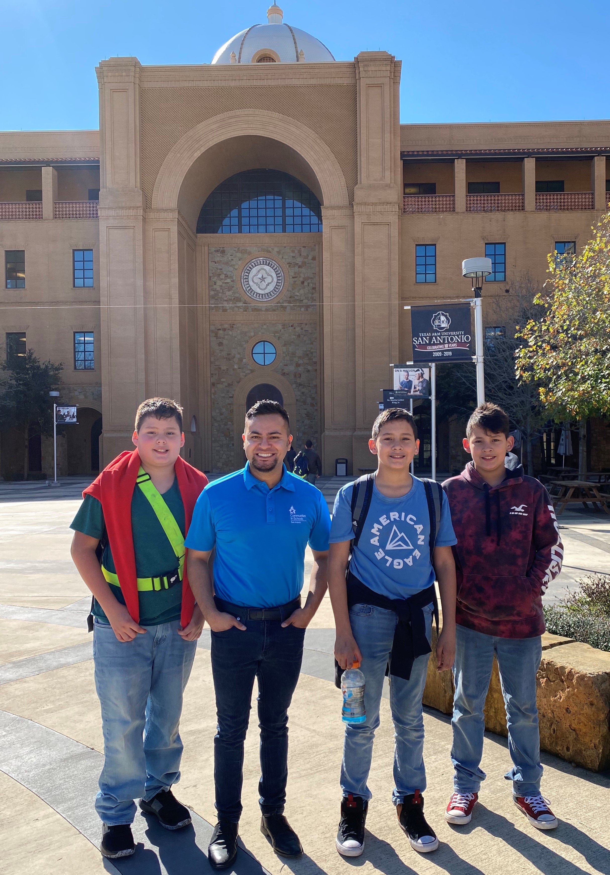 CIS student attending Texas A & M college tour