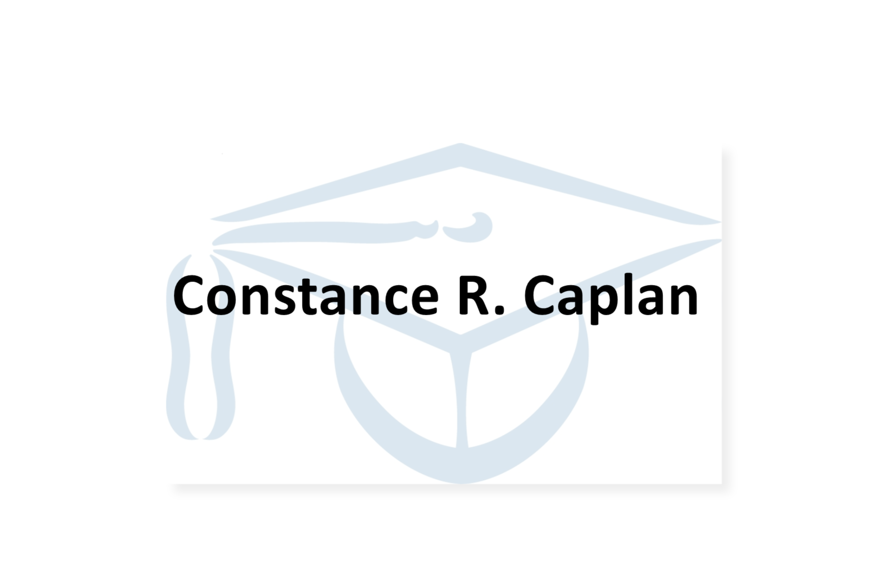Constance R. Caplan