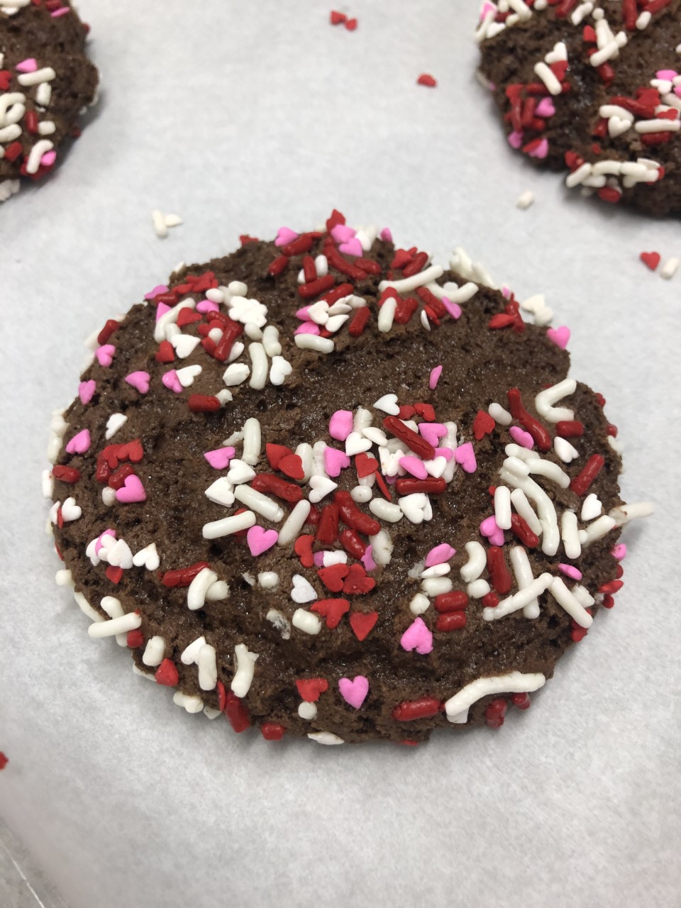 Finished Valentine Chocolate Crackles