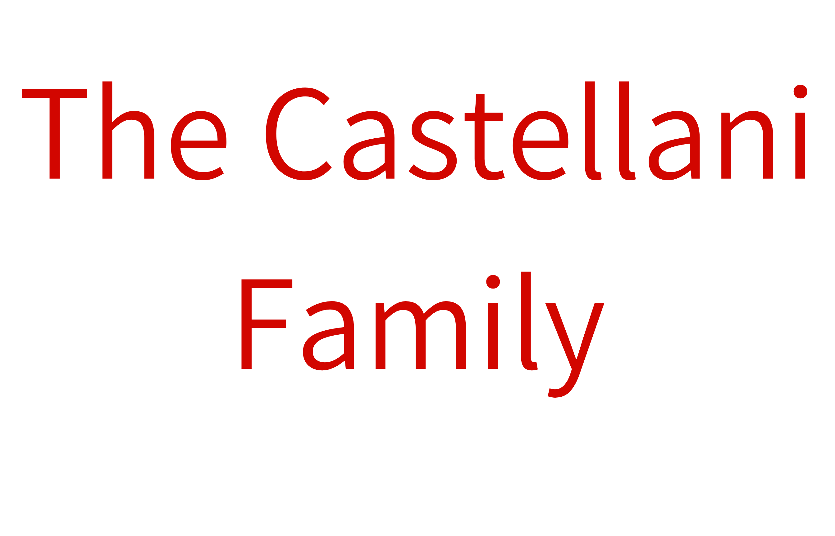 The Castellani Family