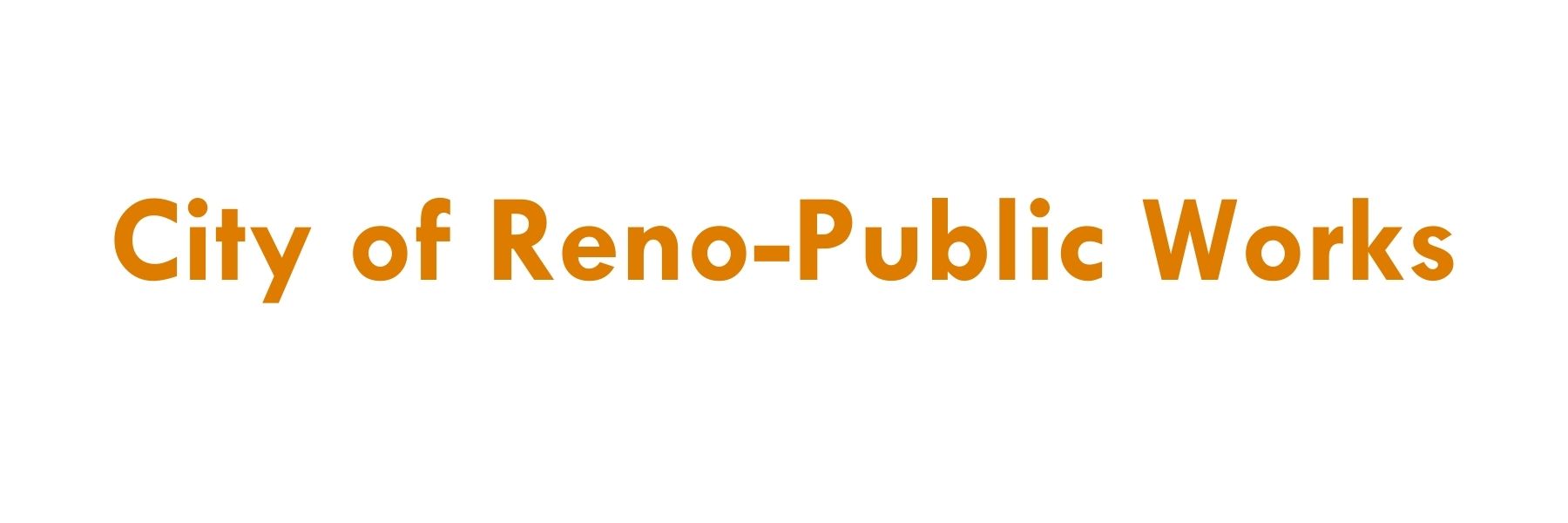 City of Reno - Public Works