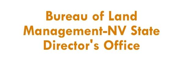 Bureau of Land Management- NV State Director's Office