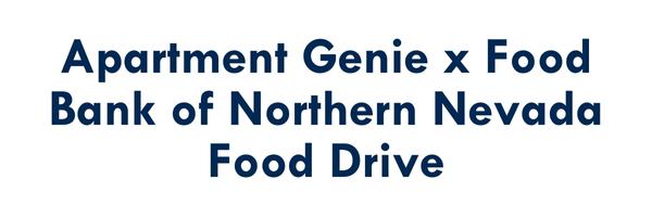 Apartment Genie x Food Bank of Northern Nevada Food Drive