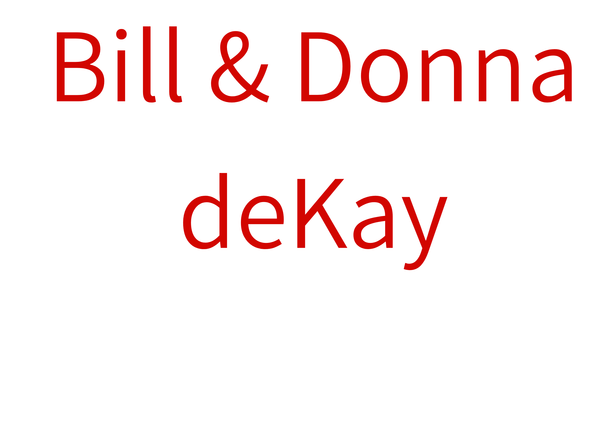 Bill & Donna deKay