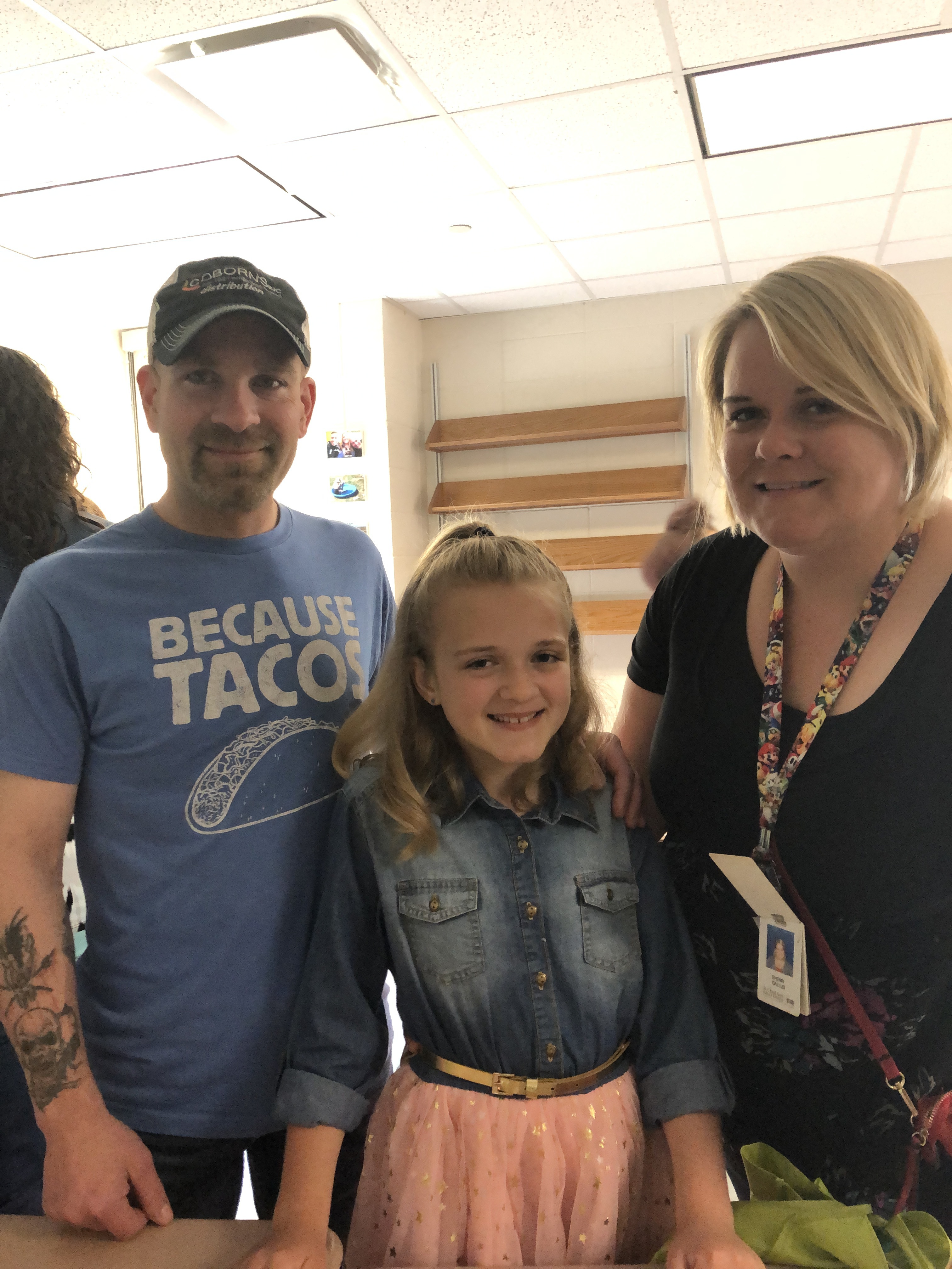 Lily with mom and dad