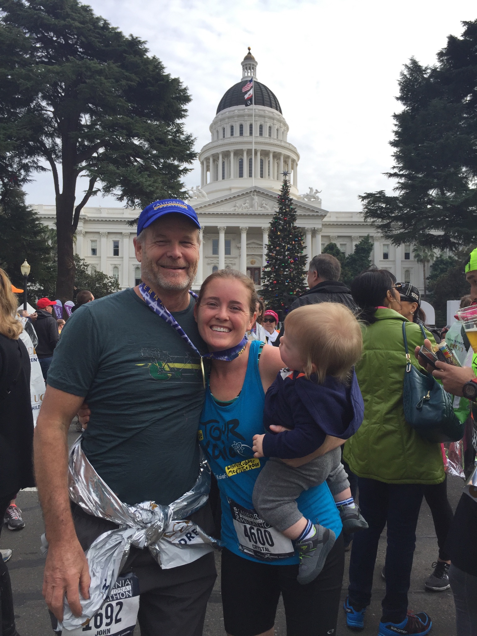 With daughter-in-law, Crystal, and grandson, Jackson, at CIM '16