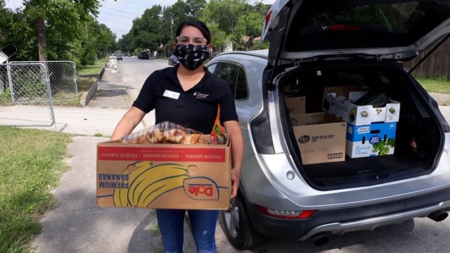 Delivering Food to Families In Need