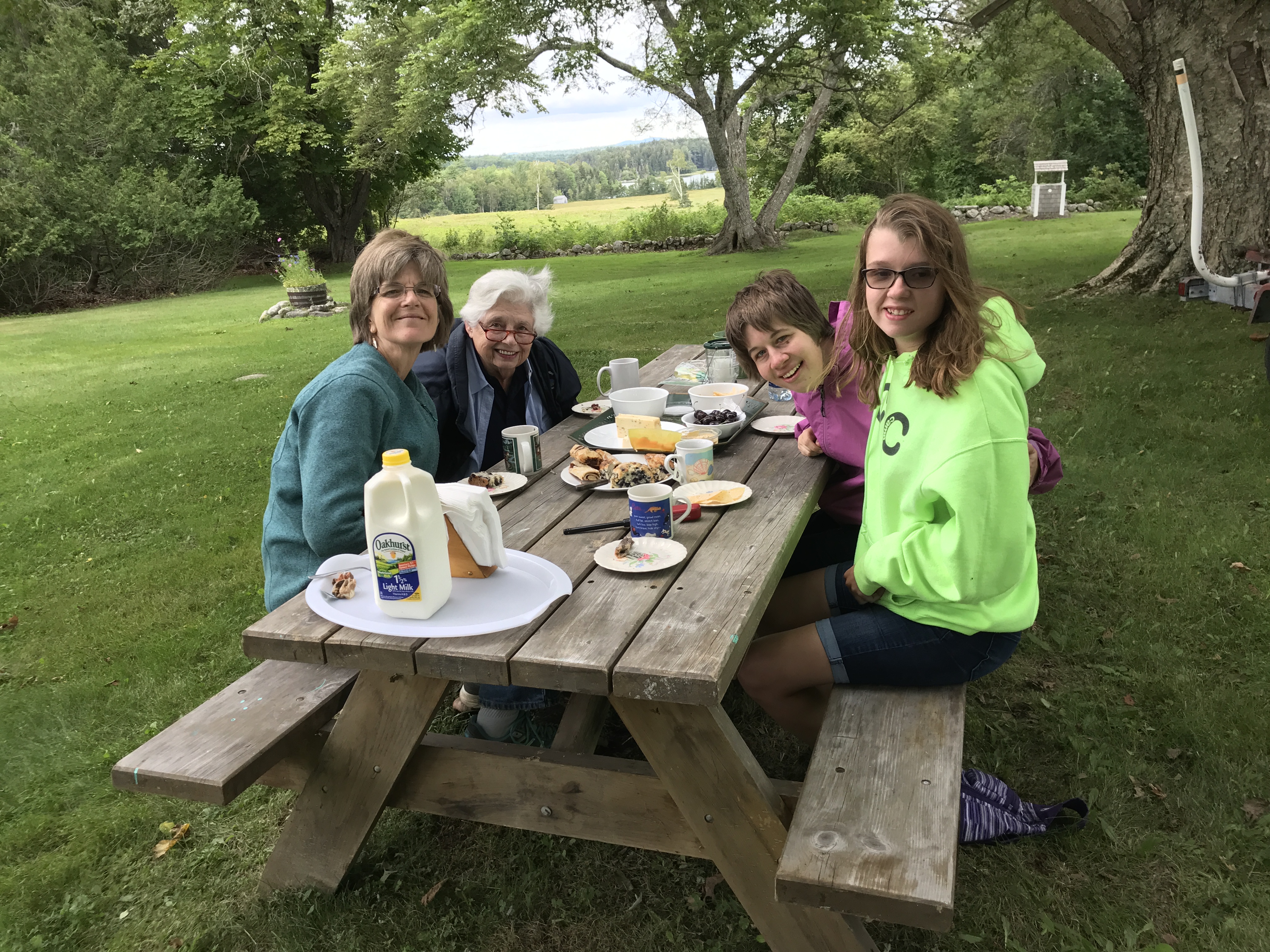 visiting with friends!