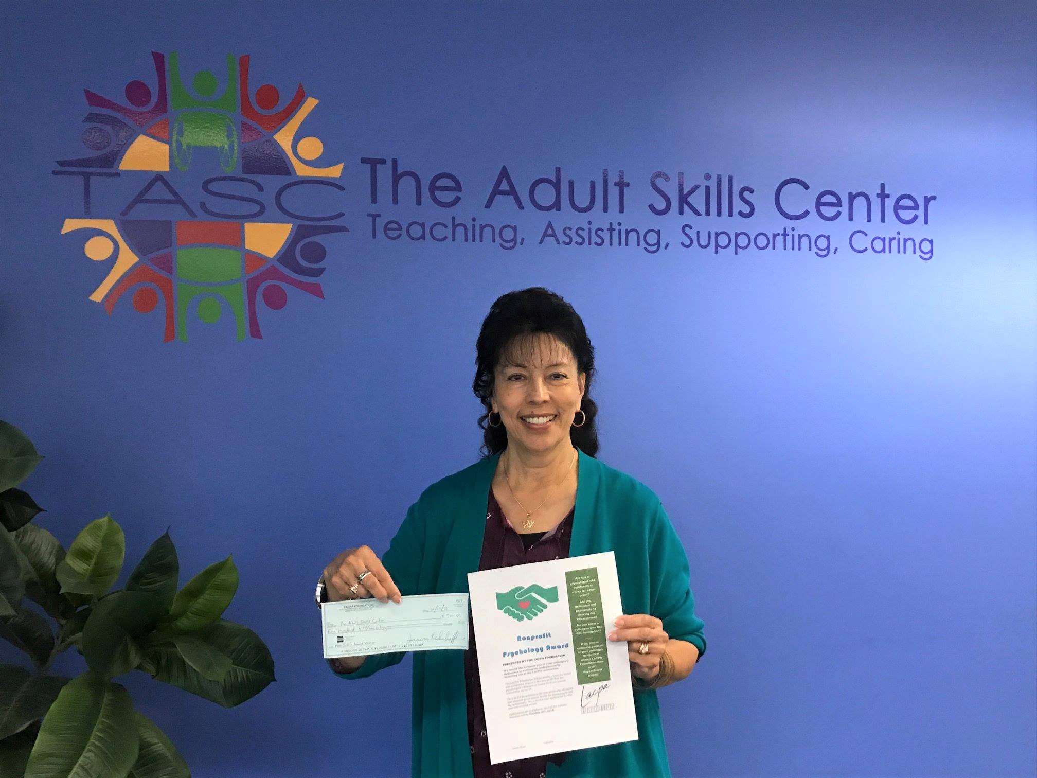 Donna gets grant award for TASC