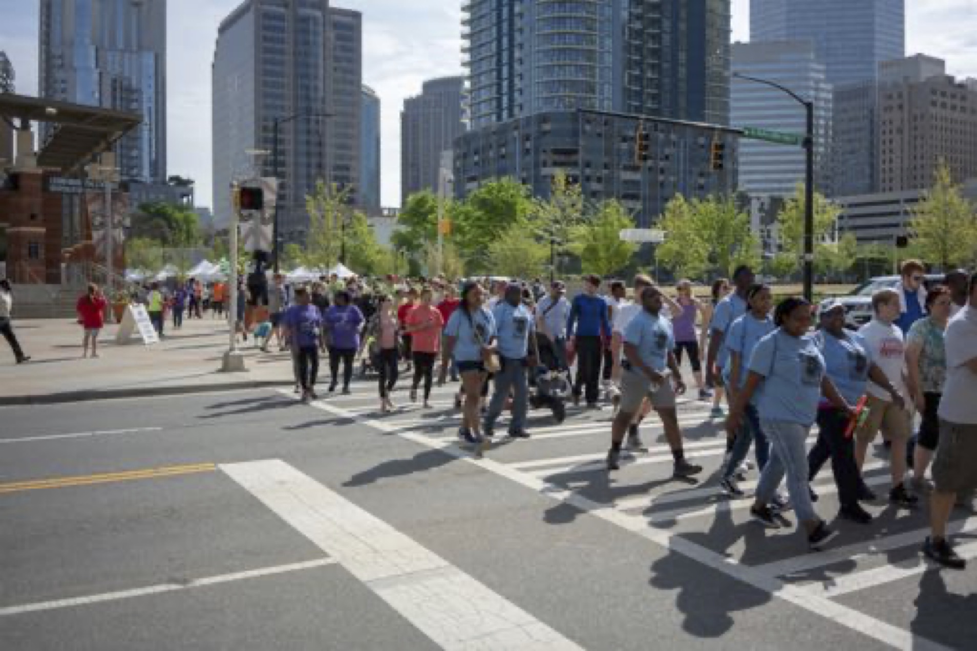 Walking in Uptown Charlotte