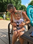 Emme loves "row, row, row your boat" with Oma!