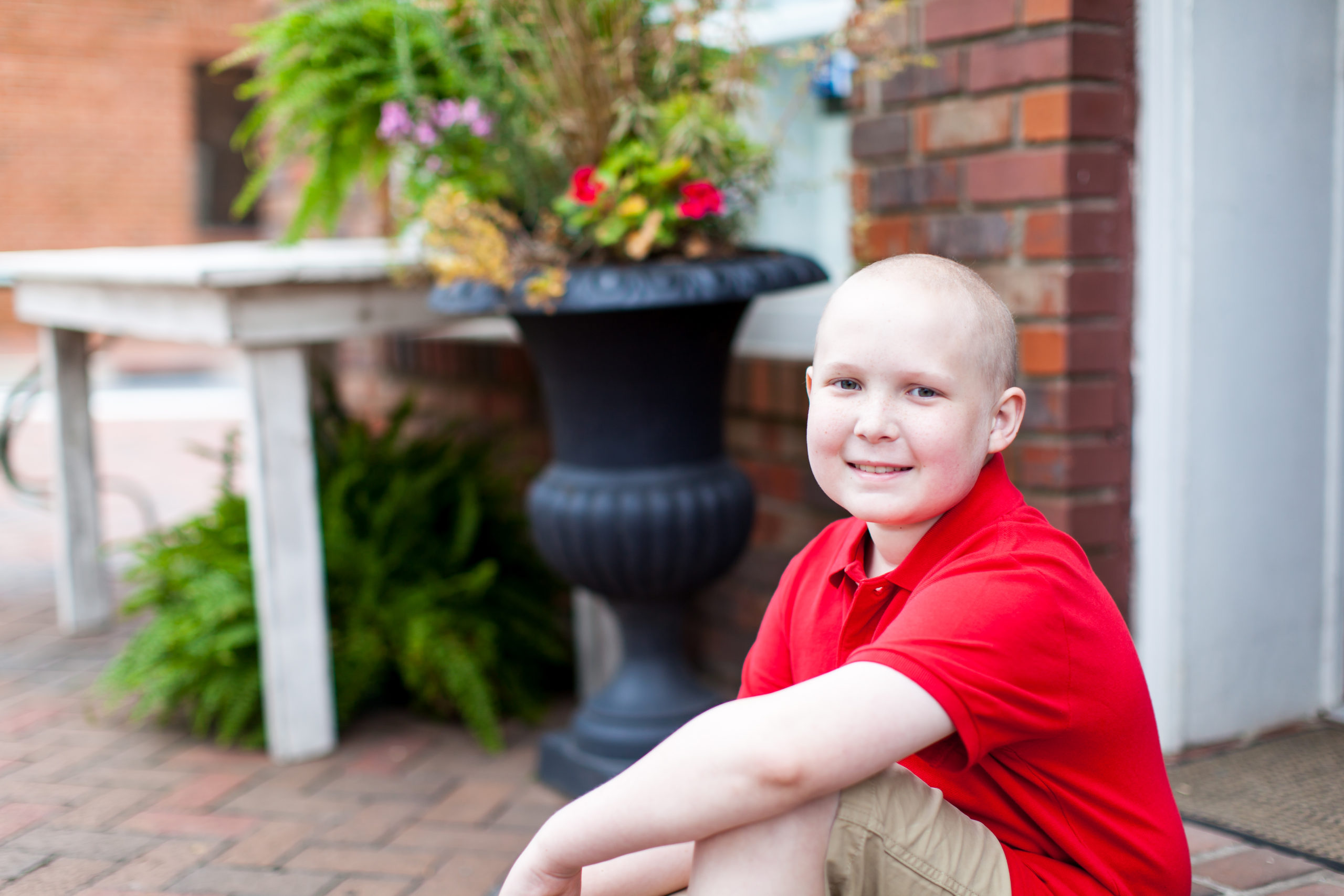 Ethan, 13 years old and fighting blood cancer