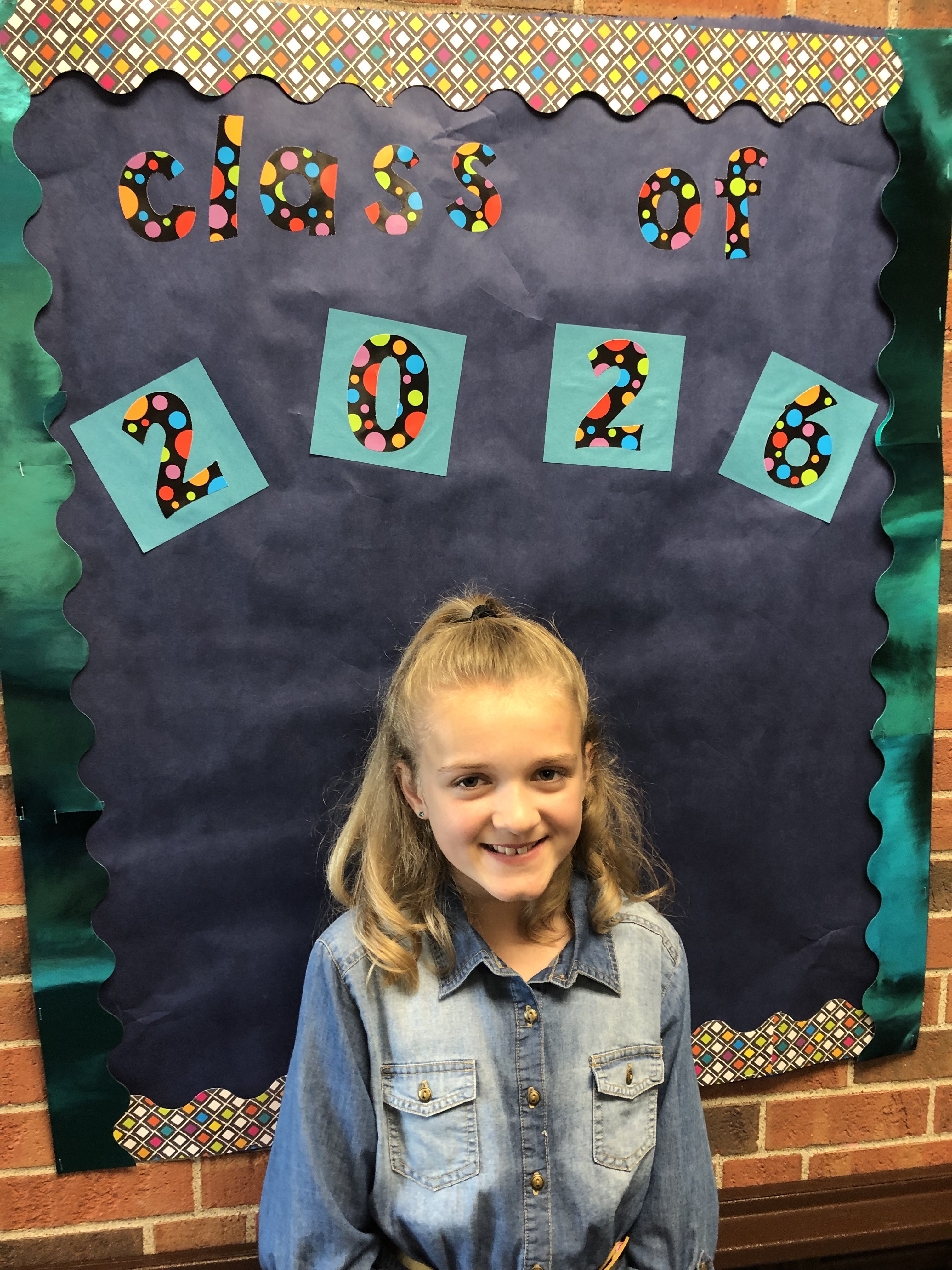 Lily graduating elementary school