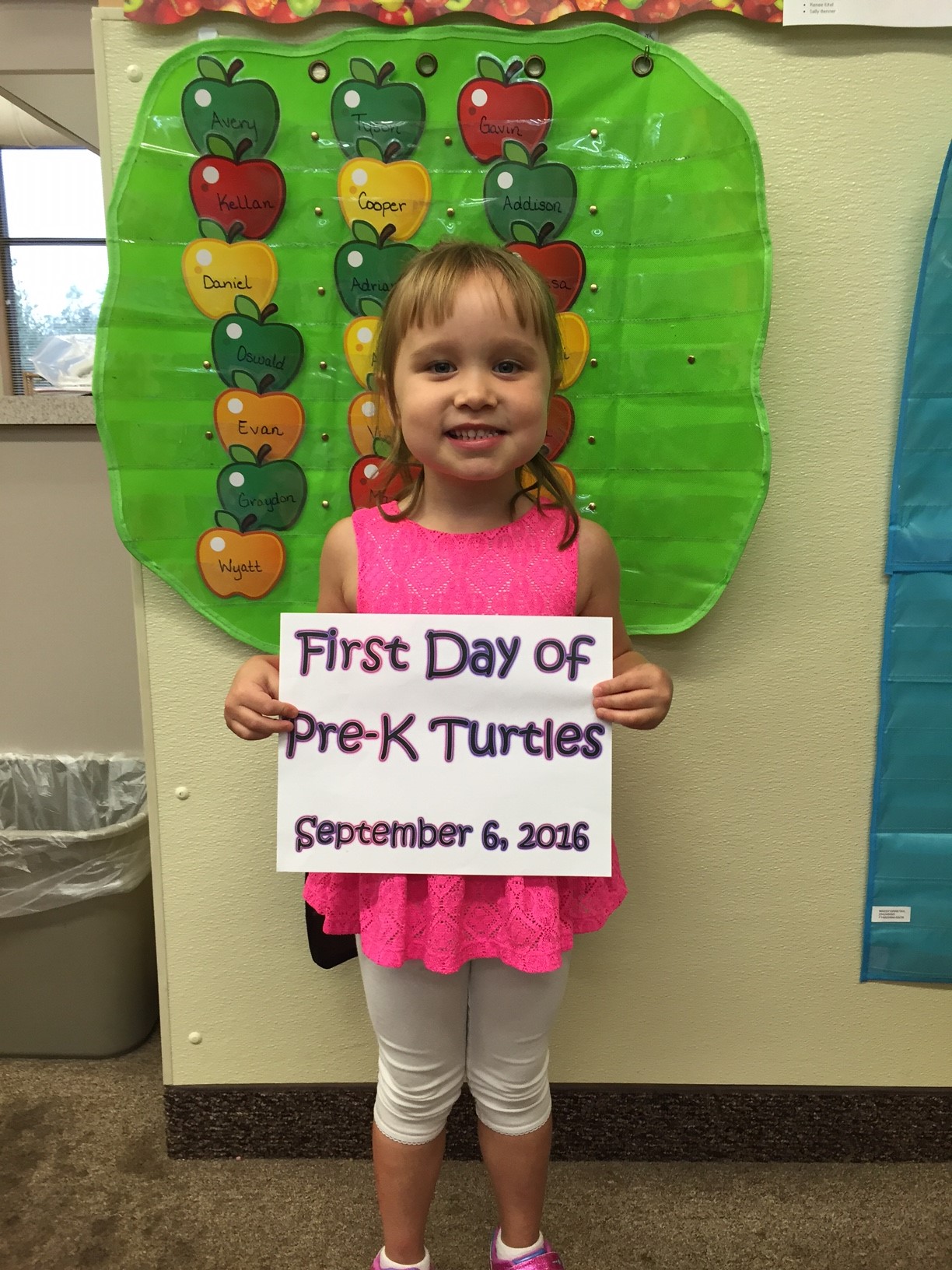 First Day of Pre-K - Sept 2016