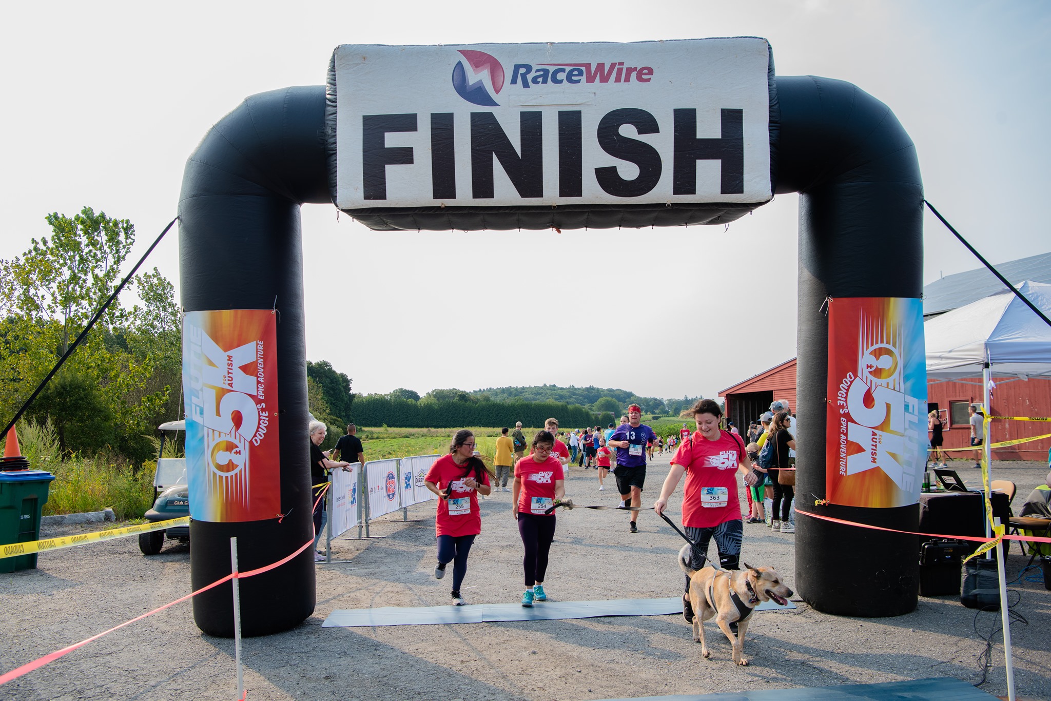 This was me at the finish line last Flutie 5K 2021