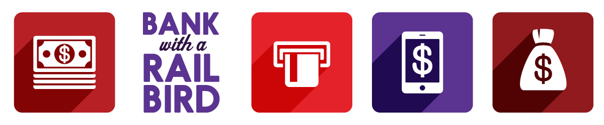 Bank With A Rail Bird