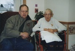 Pat & His Grampa, Jimmy - April 2004