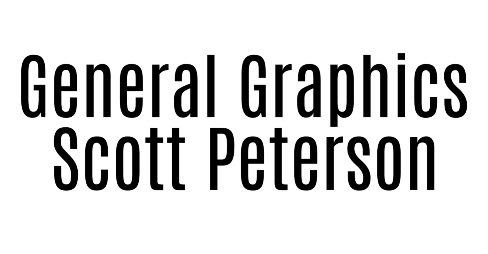 General Graphics-Scott Peterson
