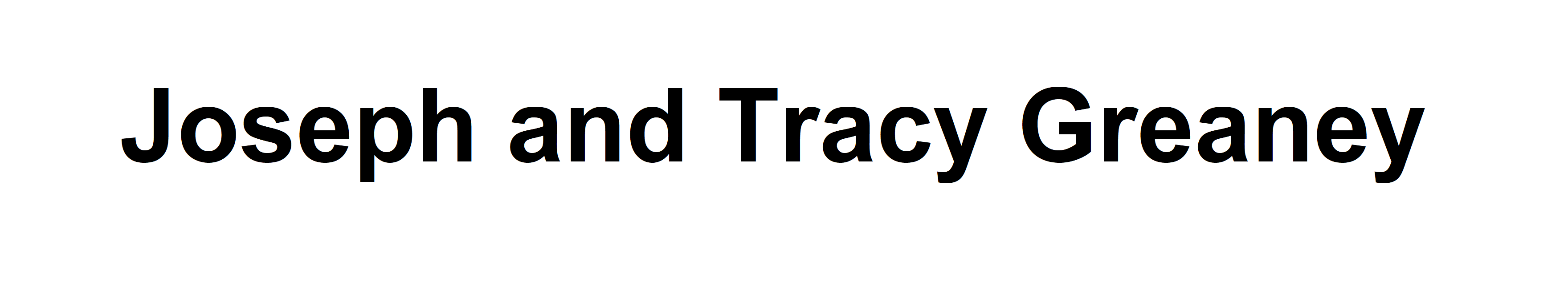 Joseph and Tracy Greaney