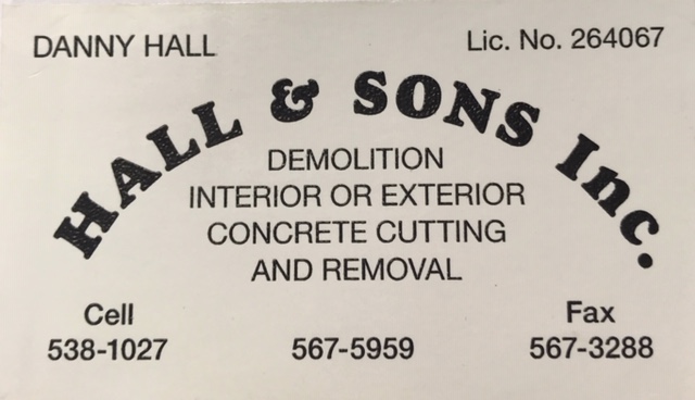 Hall & Sons Inc.