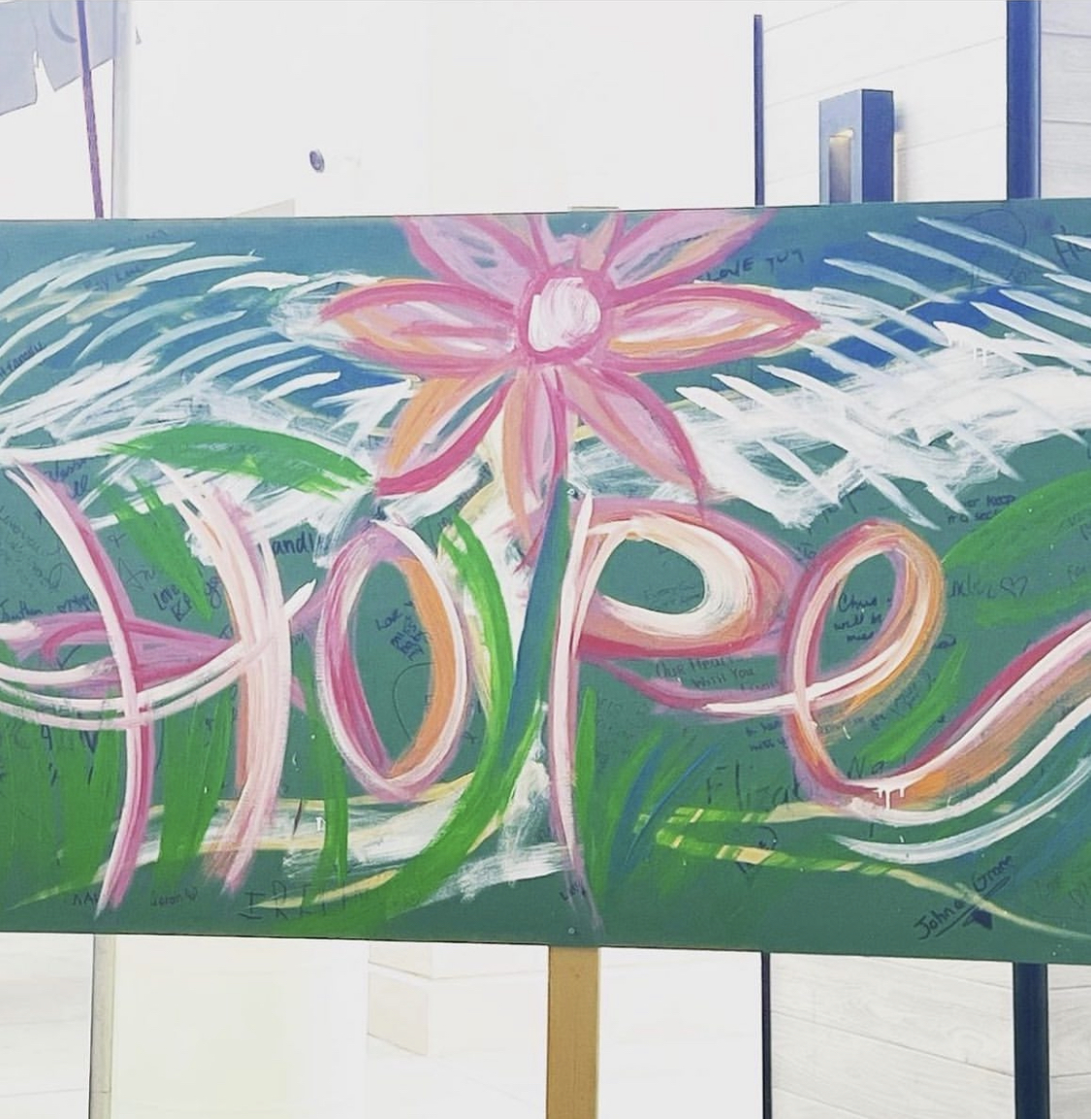 Beautiful Mural at 2022 Walk With Hope!