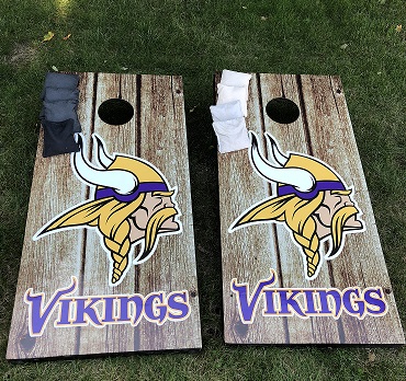 vikings cornhole boards