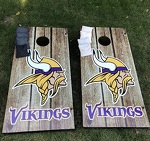 Vikings Corn Hole Bean Bag Game Boards