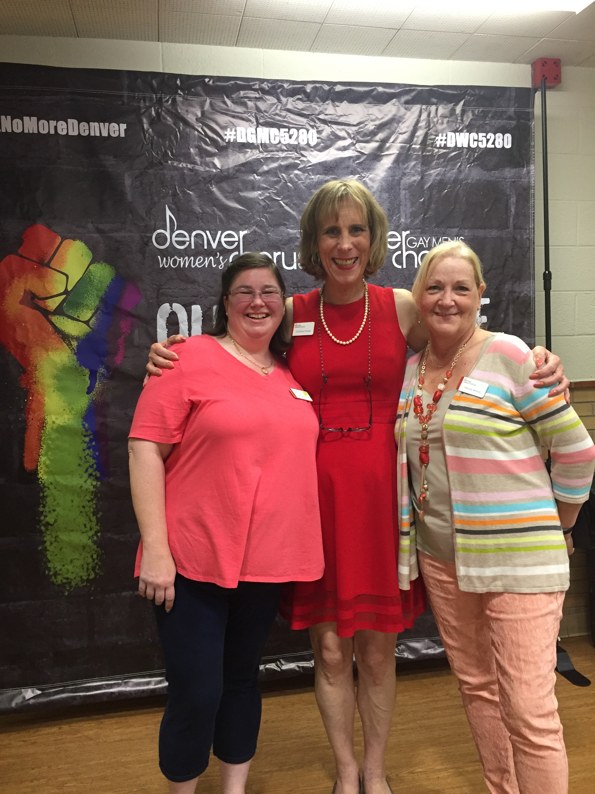 Getting ready for the Quiet No More concert with DGMC