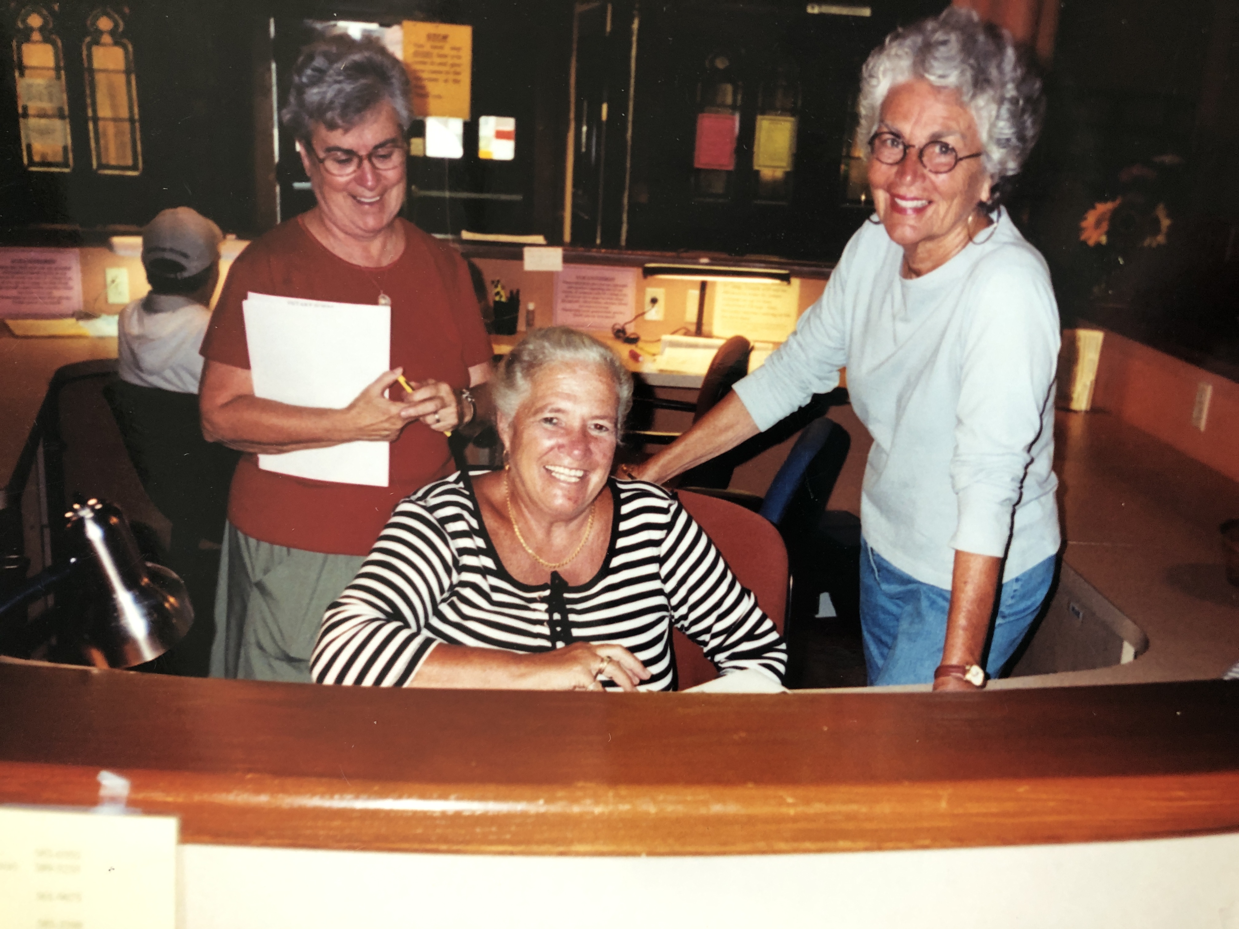 Volunteering at St. John Center with Sister Kathleen and Sue Speed