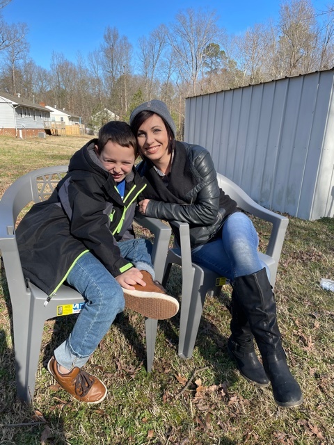 Sweet mom and Christopher