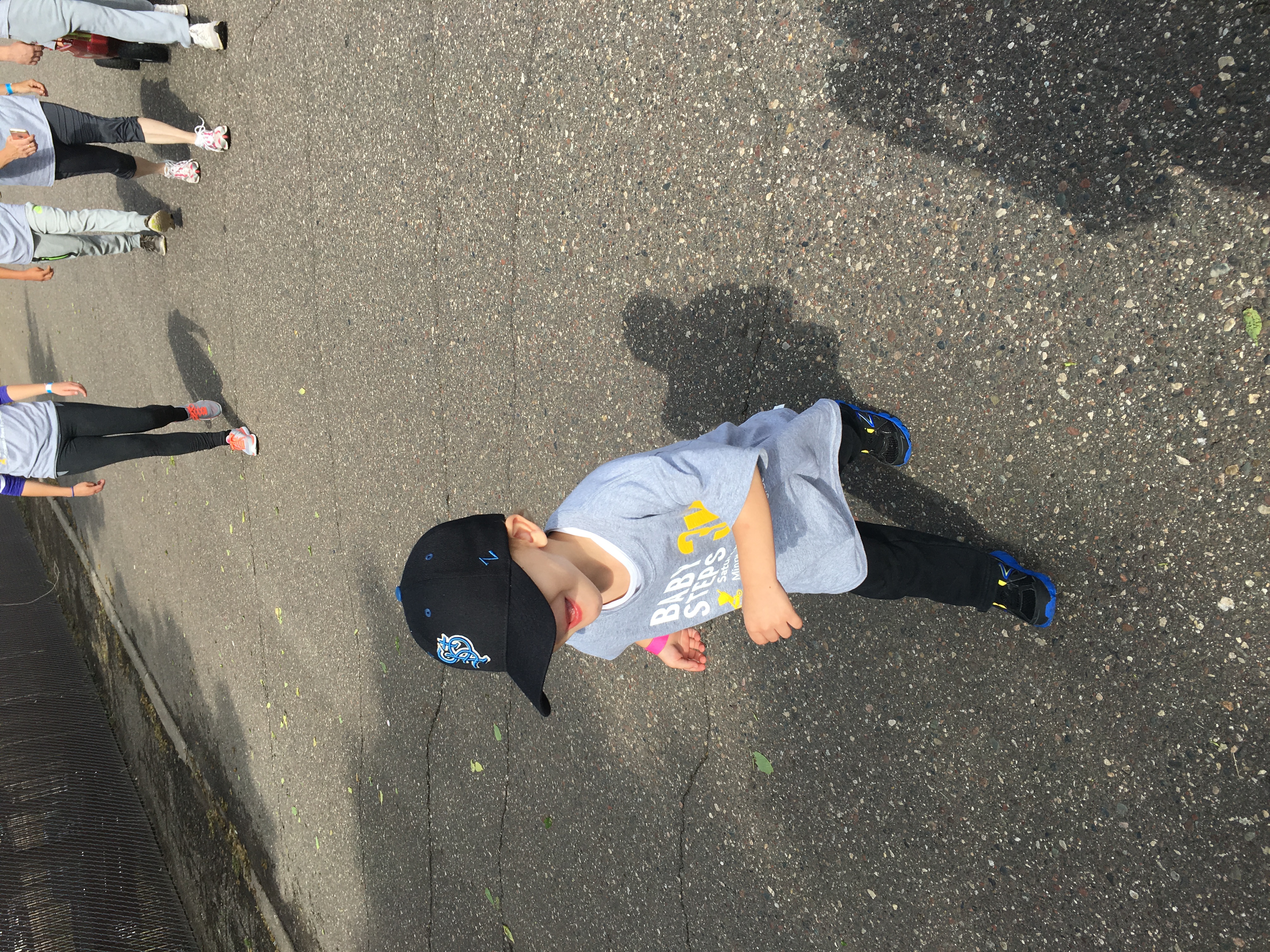 Seiger's 2nd time walking in the Baby Steps 3k