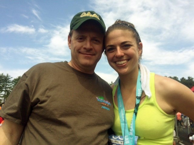 Post Half Marathon with my Dad