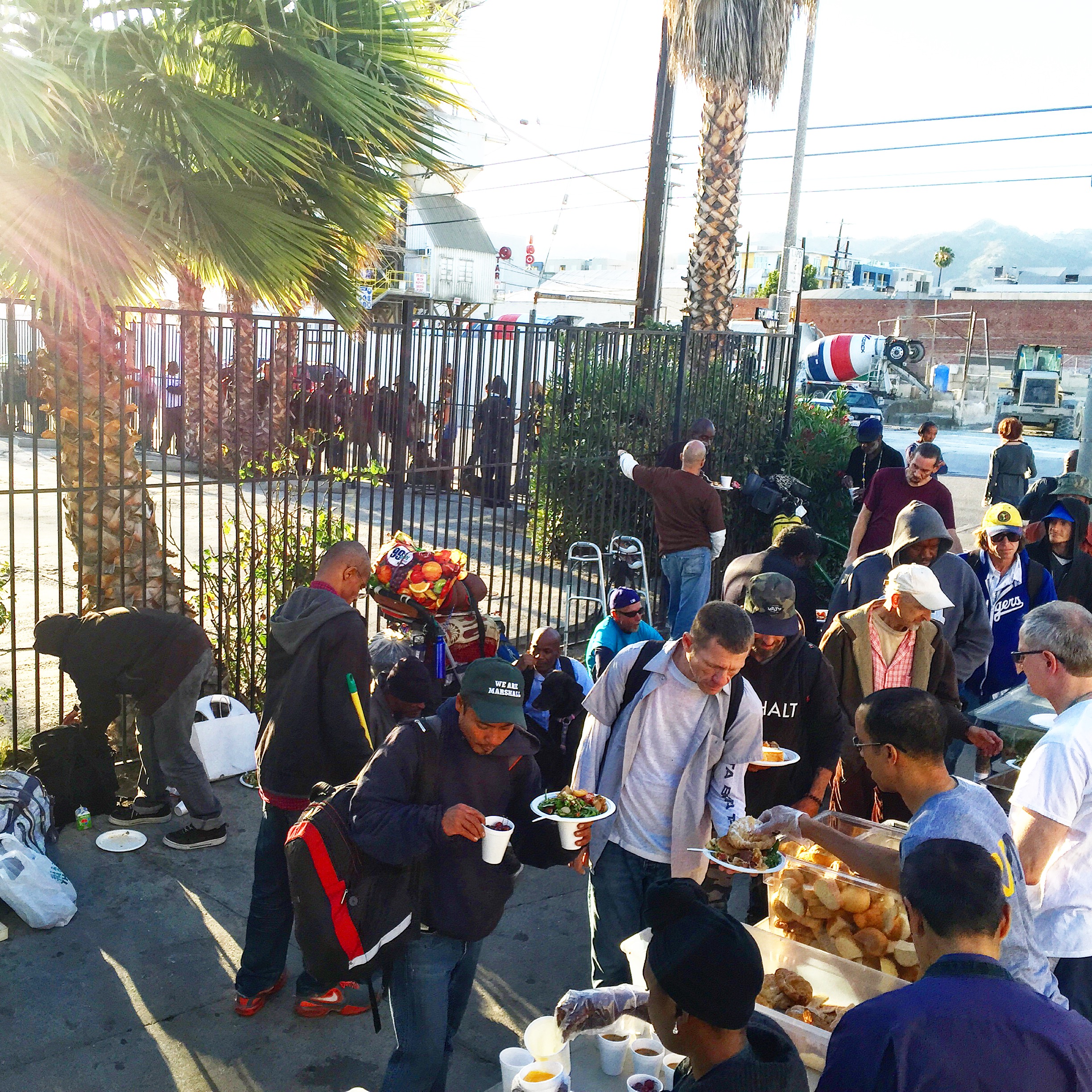 The GWHFC's famous food line