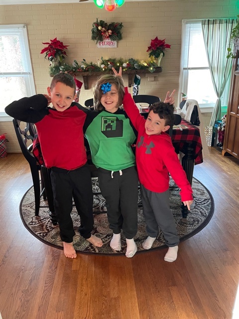 Christopher and his fun loving brothers!
