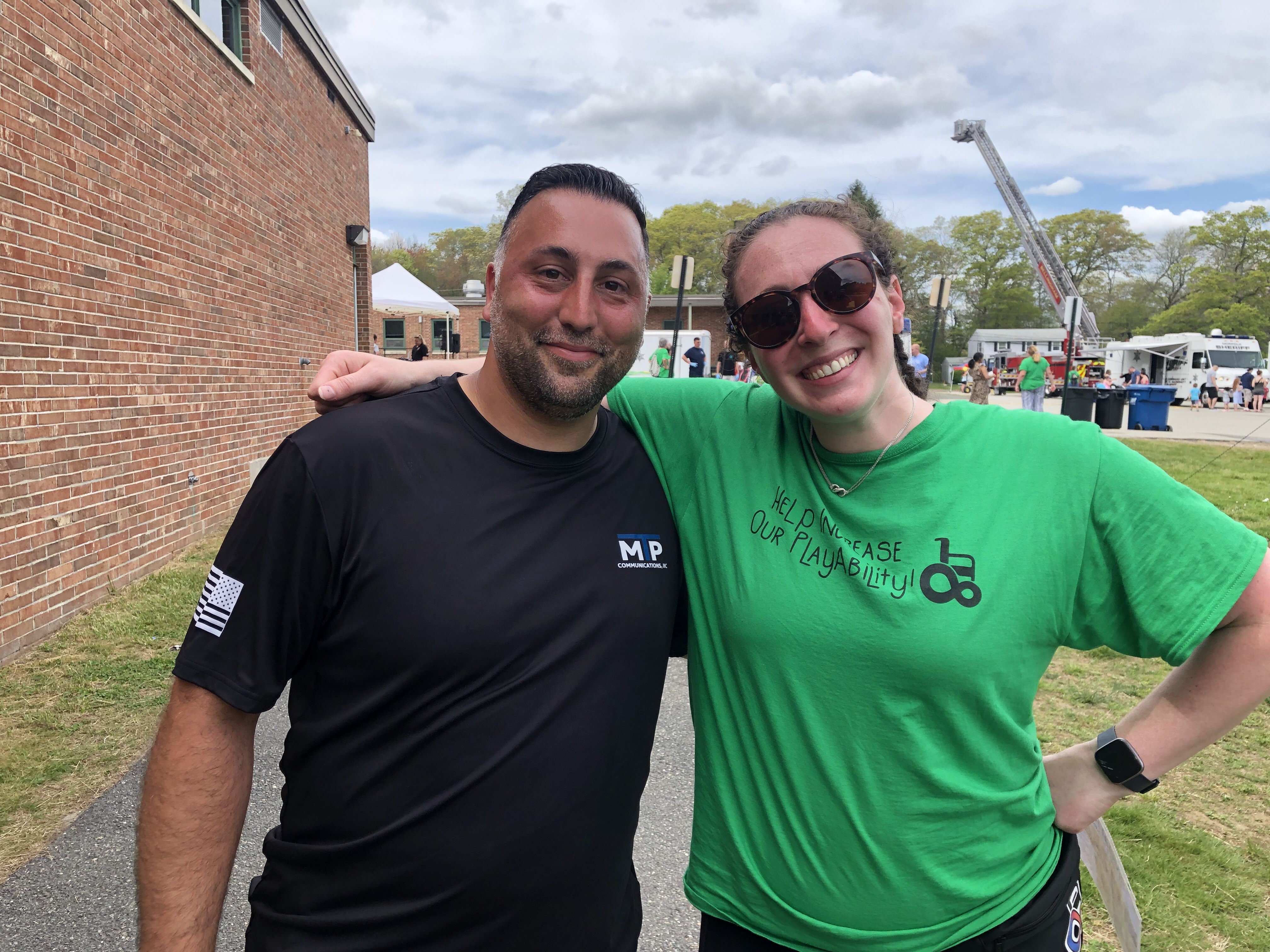 Manny Toscano and Hallie Glassman