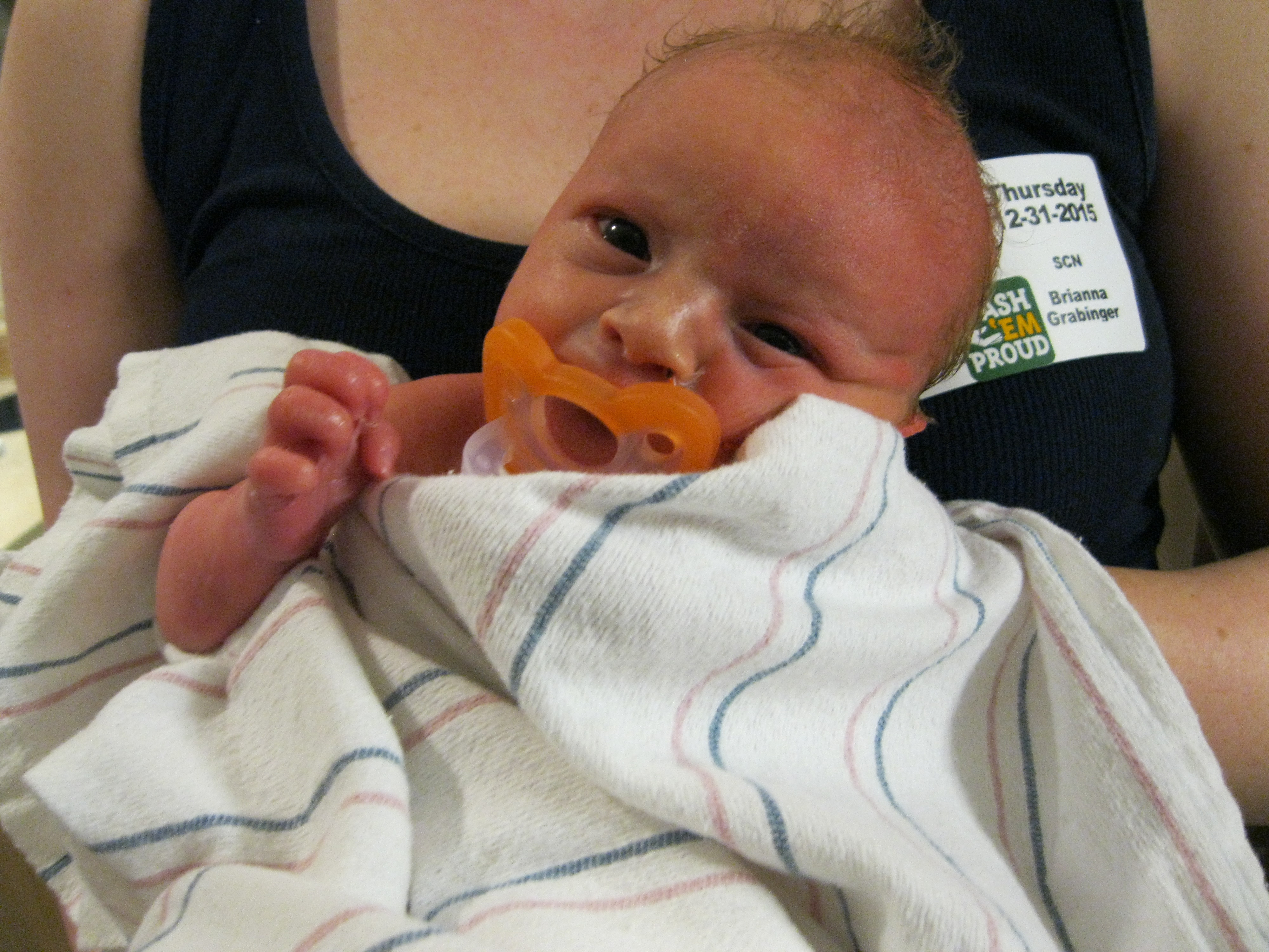 after her first bath
