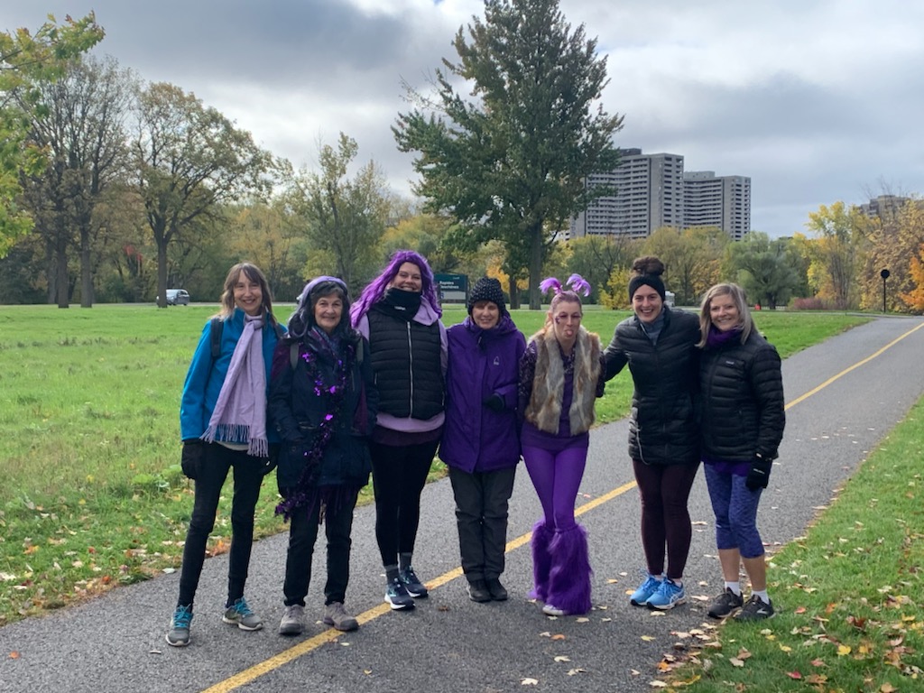 #IDressPurpleBecause