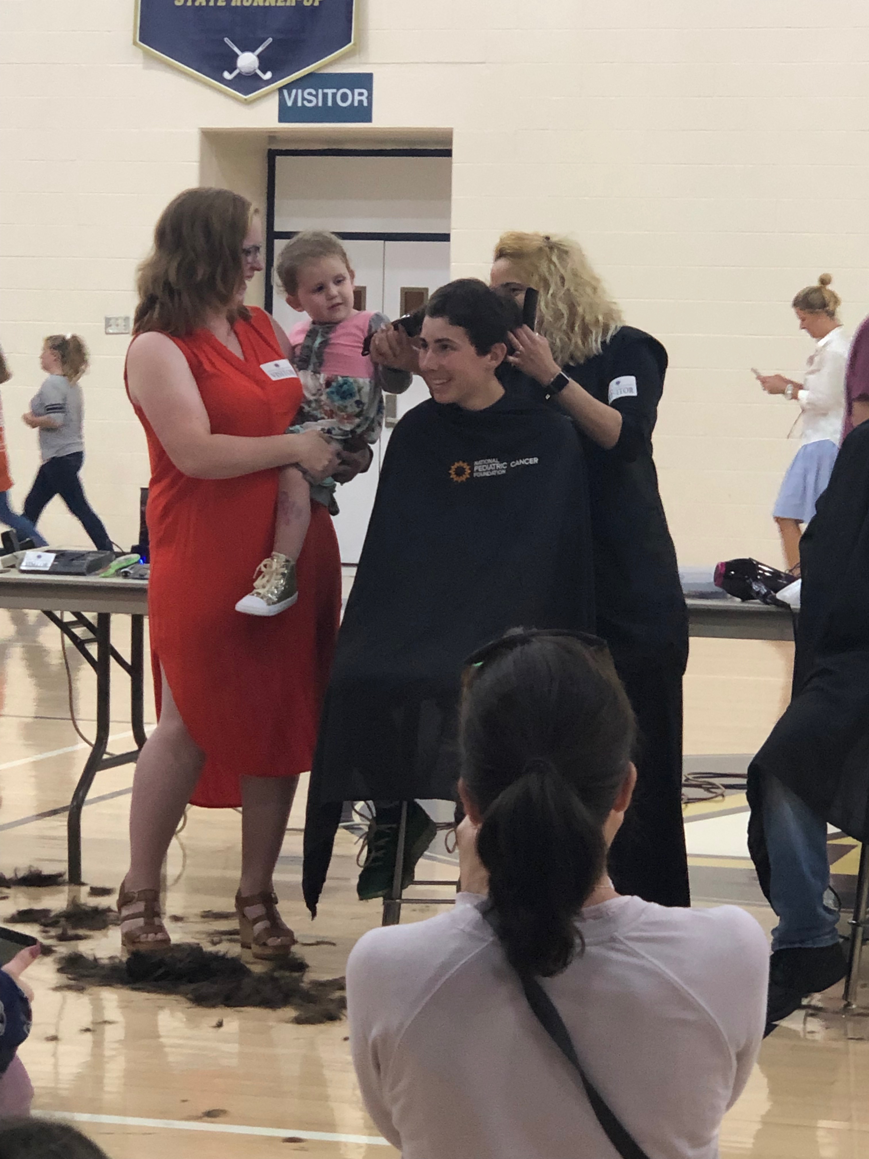 Trinity cutting my hair!