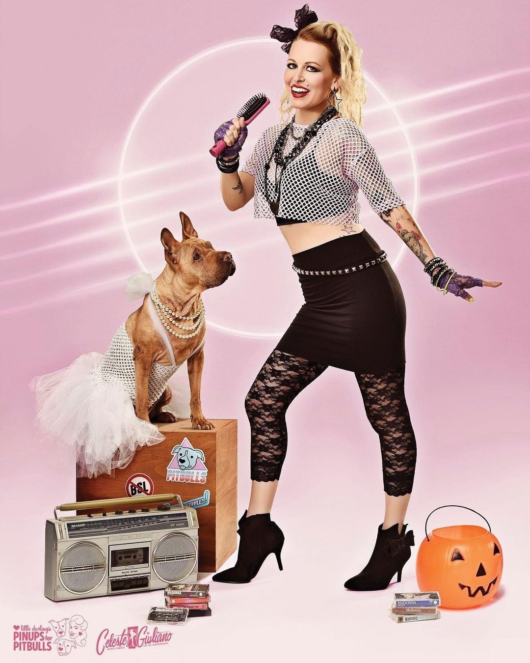 Shannon feature in the Pinups for Pitbulls 2020 & 2022 Calendar