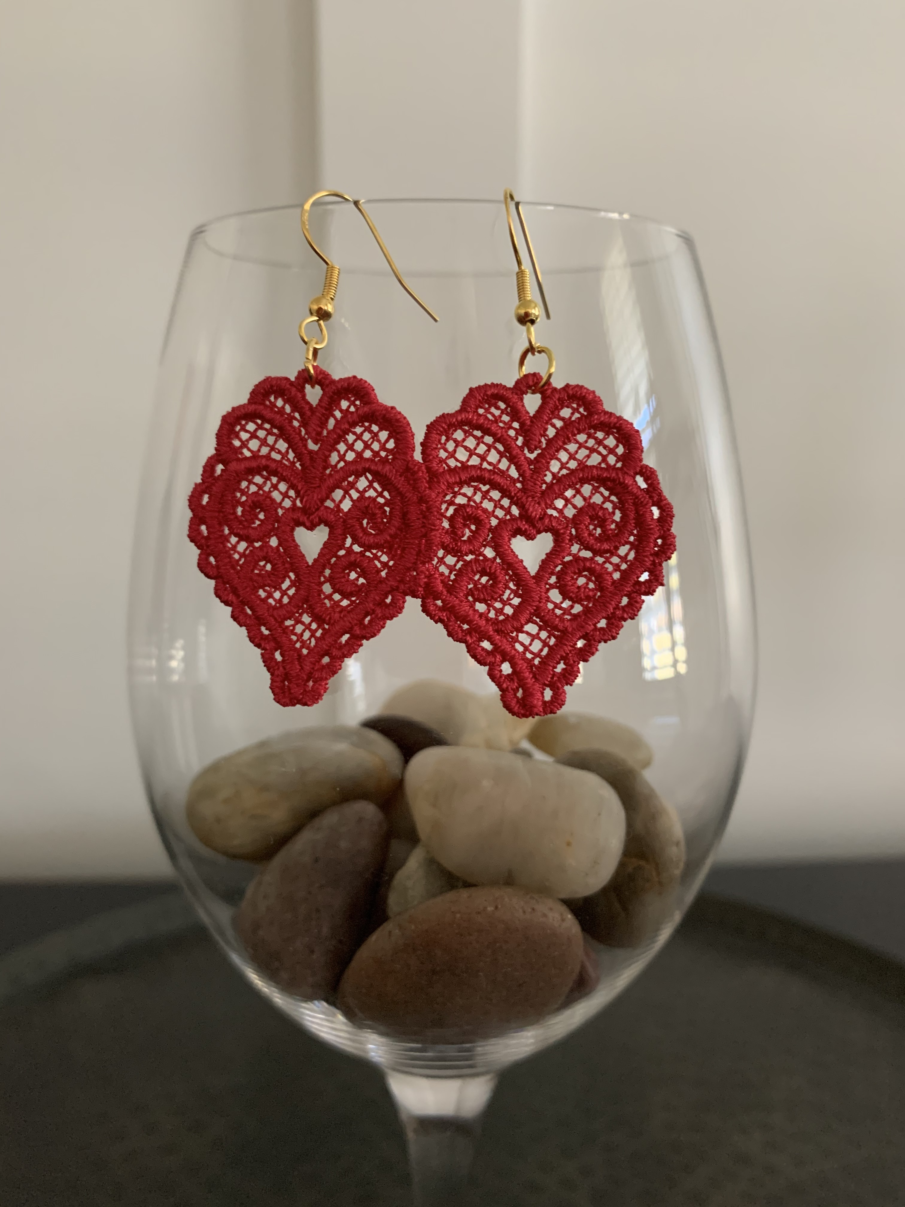 A sample of my earrings that I make to sell to support Ada Jenkins Center