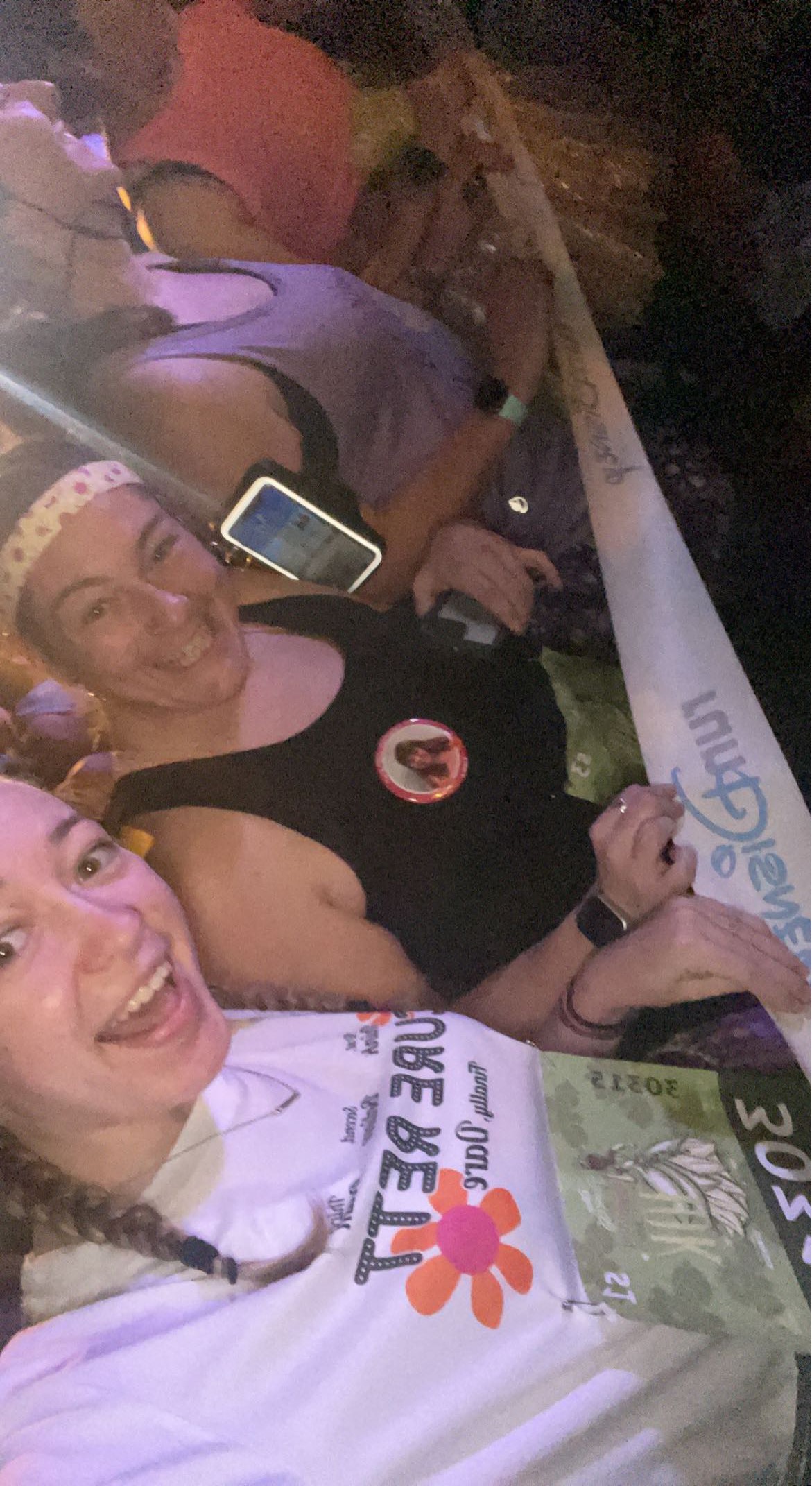 Posing at the starting line!