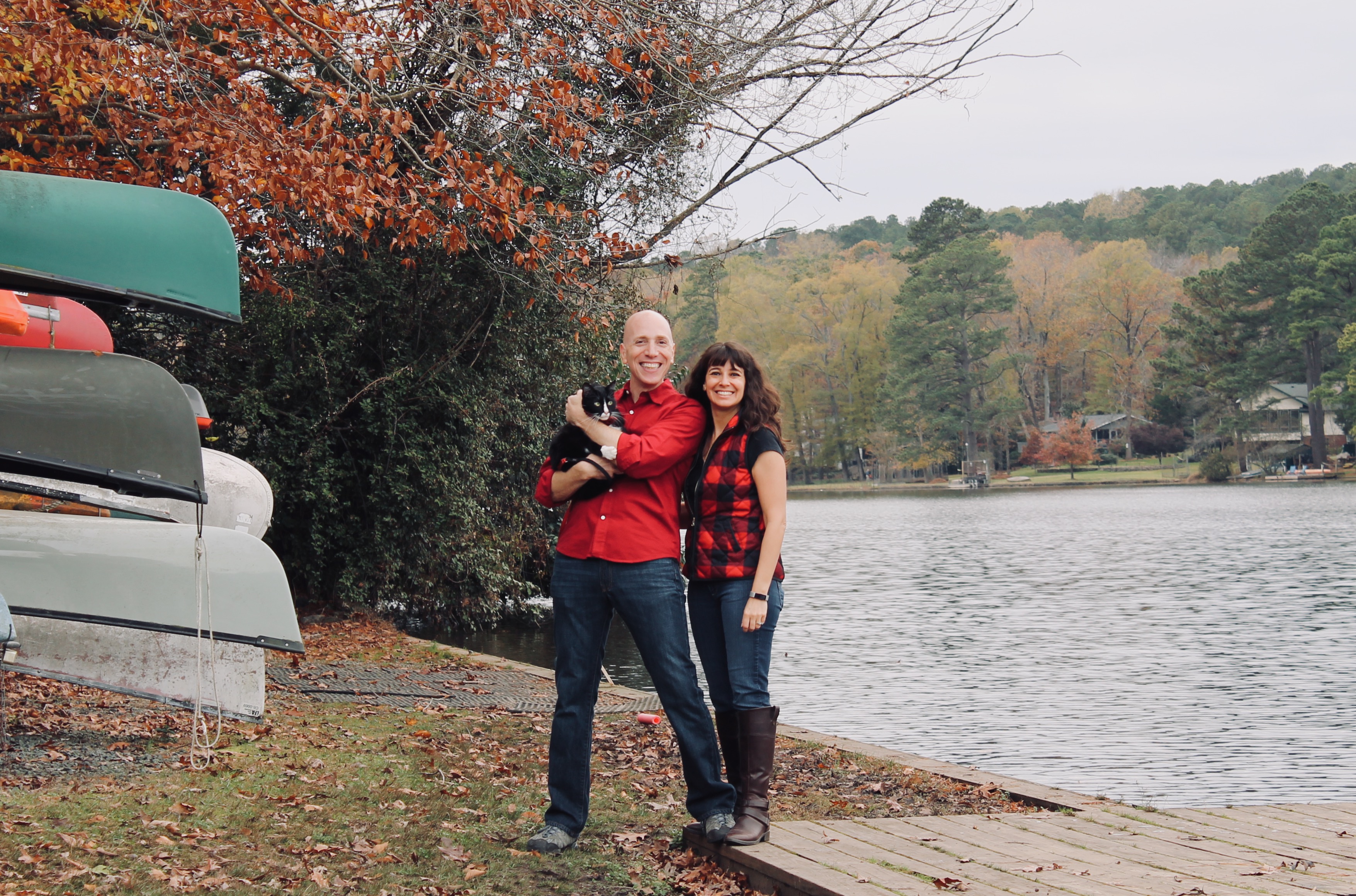 Rich, Me, and our cat Cori