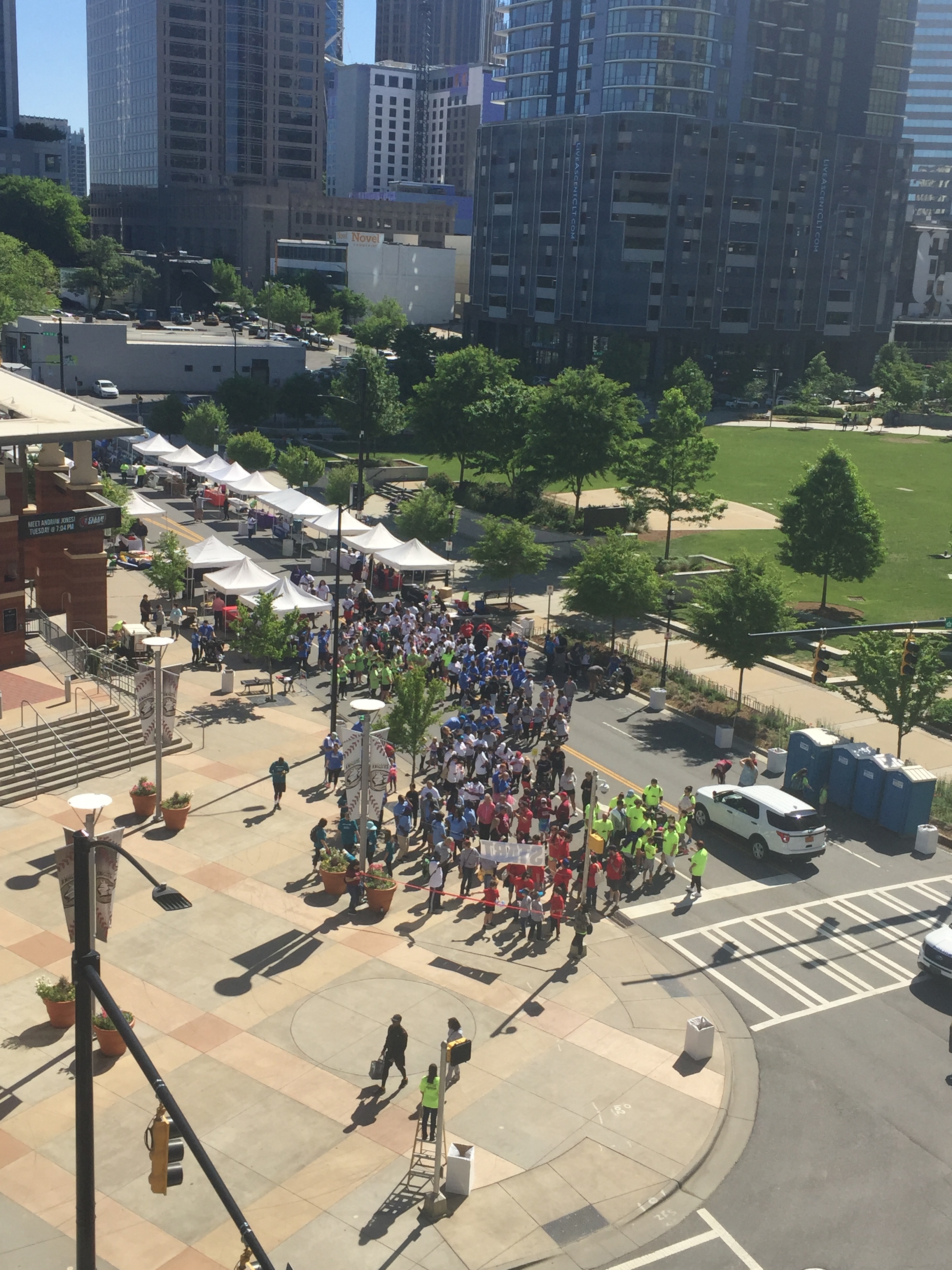 Getting ready to walk the streets of Charlotte!