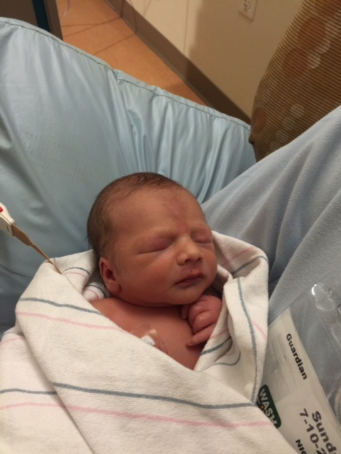 Luca 1 day after he was born